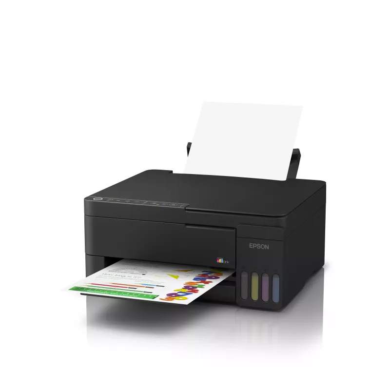 Epson EcoTank L3351 Impressora multifunções - Cor - A4 - Imprimir, Digitalizar, Copiar - Jato de tinta - 33 páginas/min. Preto rascunho - USB, Wi-Fi, Wi-Fi Direct - Preto