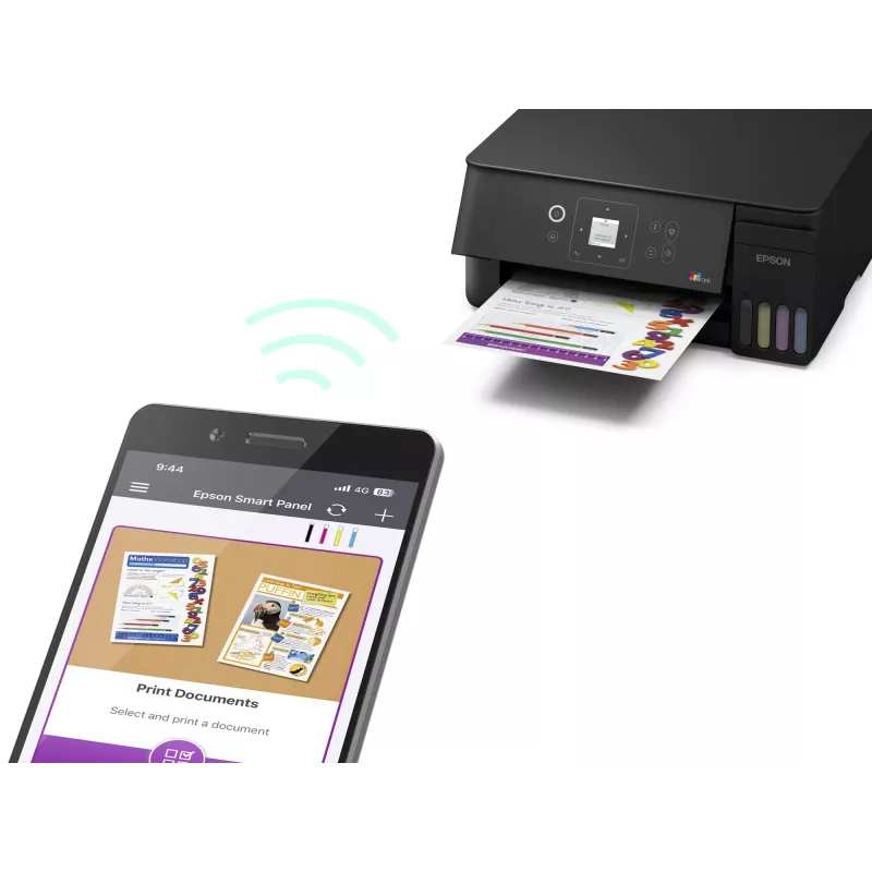 Epson EcoTank L3361 Impressora multifunções de jato de tinta - Cor - A4 - 33 ppm (rascunho) - Wi-Fi - USB - Preto