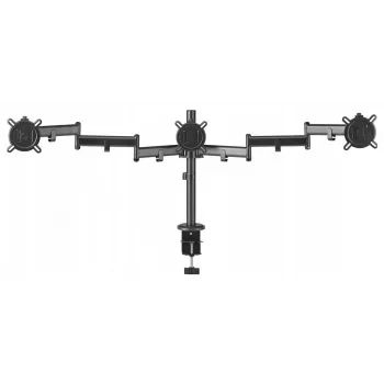 One For All DM2310 Suporte de secretária para monitor único para ecrãs de 13-27 polegadas, capacidade de carga 8 kg, VESA 75x75/100x100, Preto