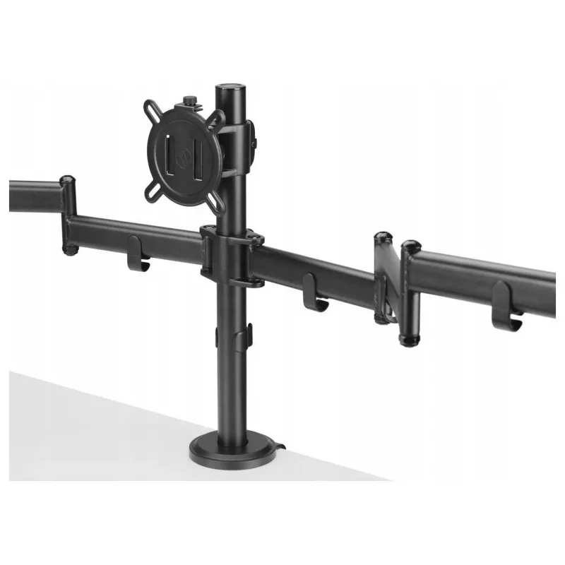 One For All DM2310 Suporte de secretária para monitor único para ecrãs de 13-27 polegadas, capacidade de carga 8 kg, VESA 75x75/100x100, Preto