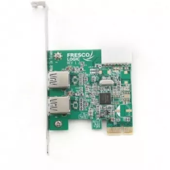 Gembird UPC-30-2P Placa adaptadora USB 3.2 Gen 1 PCI Express x1 com 2 portas USB-A