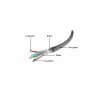GEMBIRD PP6A-LSZHCU-1M Cabo de rede Cat6A SFTP LSZH RJ45 1m Cinzento