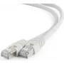 GEMBIRD PP6A-LSZHCU-5M Cabo de rede Cat6A SFTP LSZH ficha RJ45 para ficha RJ45 5m Cinzento