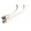 Gembird Cablexpert Cabo de rede FTP Cat.6, ficha RJ45 – ficha RJ45, blindado com folha, 0,5 m, branco (PP6-0.5M/W)