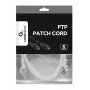 Gembird Cablexpert Cabo de rede FTP Cat.6, ficha RJ45 – ficha RJ45, blindado com folha, 1 m, branco (PP6-1M/W)
