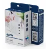 GEMBIRD TA-UC-2A2C-PD40-01-W GaN USB PD Carregador de 4 portas, 40 W, branco