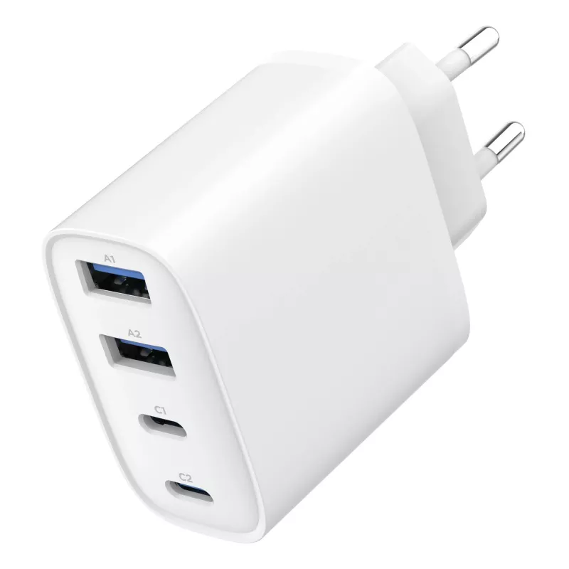 GEMBIRD TA-UC-2A2C-PD40-01-W GaN USB PD Carregador de 4 portas, 40 W, branco