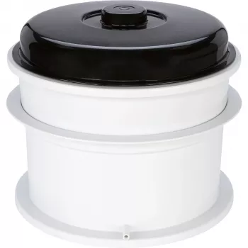 Conjunto combinado de centrifugadora WECK máquina elétrica de esterilizar conservas com extrator de vapor, 29L, 1800W, aço inoxidável
