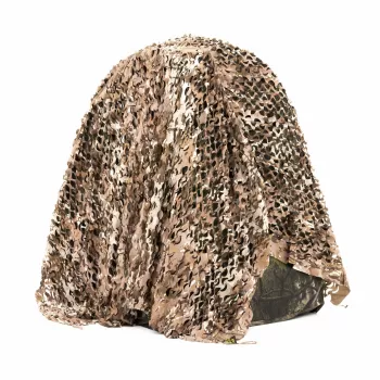 Buteo Photo Gear rede de camuflagem 3D Leaf castanha 2.4x3.0m