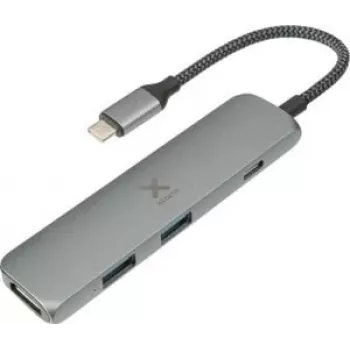 Xtorm XWH03 hub USB-C - USB 3.2 Gen 1, 4K HDMI, 60W PD, alumínio, preto