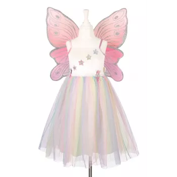 Souza! Fato de fada borboleta Louanne vestido e asas para menina 8-10 anos