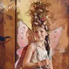 Souza! Fato de fada borboleta Louanne vestido e asas para menina 8-10 anos