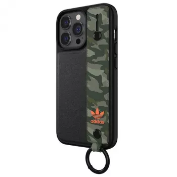 Adidas OR Capa com Alça de Mão para iPhone 13 Pro/13 6,1 polegadas Preto-Verde