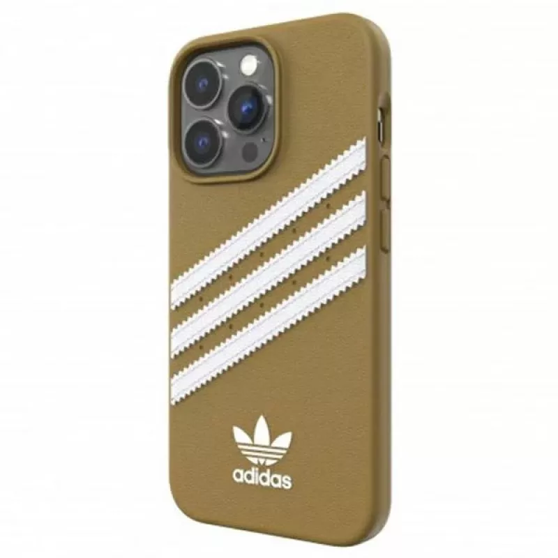 Adidas OR Capa Moldada PU iPhone 13 Pro Bege-Dourado 47806