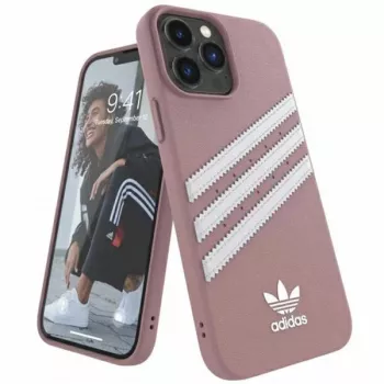 Adidas Originals Capa Moldada PU para iPhone 13 Pro Max 6,7 polegadas Rosa