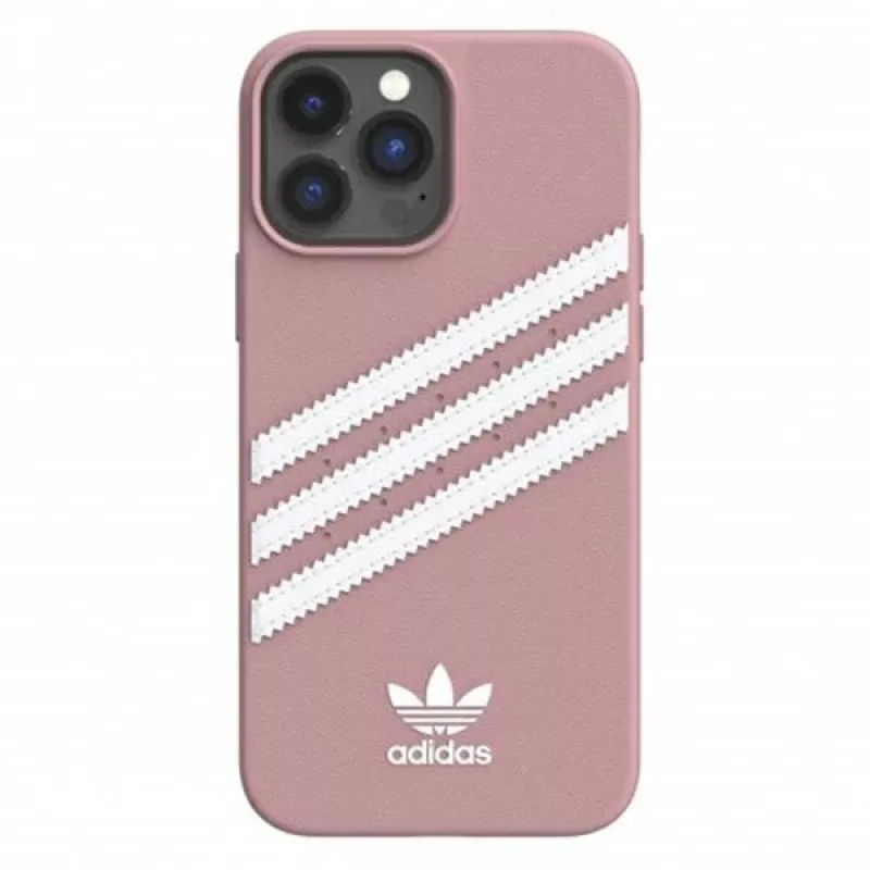 Adidas Originals Capa Moldada PU para iPhone 13 Pro Max 6,7 polegadas Rosa