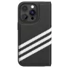 Adidas Originals OR Capa Tipo Livro PU para iPhone 14 Pro Preto/Branco