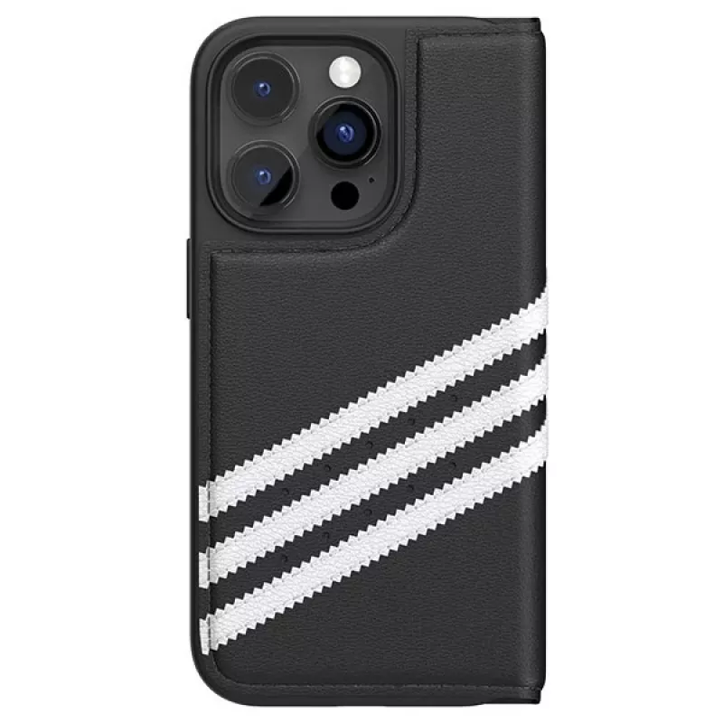 Adidas Originals OR Capa Tipo Livro PU para iPhone 14 Pro Preto/Branco