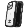 Adidas OR Capa Wavy para iPhone 13 Pro / iPhone 13 6,1 polegadas Preto Transparente