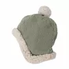 Lodger Gorro de Inverno de Dupla Camada Polar Elm Verde Salva 1-2 Anos