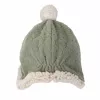 Lodger Gorro de Inverno de Dupla Camada Polar Elm Verde Salva 1-2 Anos