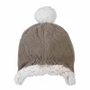 Lodger gorro de inverno de dupla camada Fleece castanho Buffalo 1-2 anos