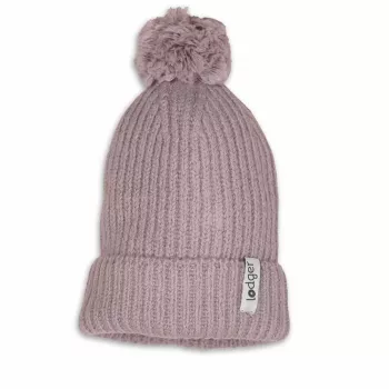 Lodger gorro de bebé de lã merino 100% rosa-choque 6-12 meses