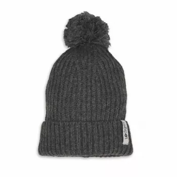 Lodger gorro de bebé de lã merino 100% Graphite Pigeon 6-12 meses