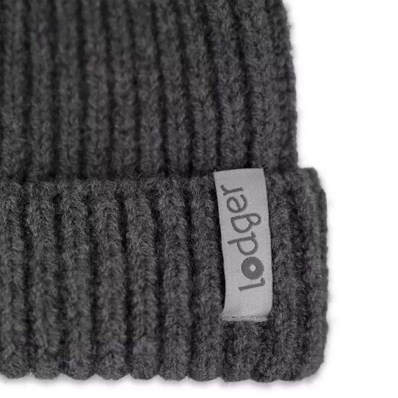 Lodger gorro de bebé de lã merino 100% Graphite Pigeon 6-12 meses