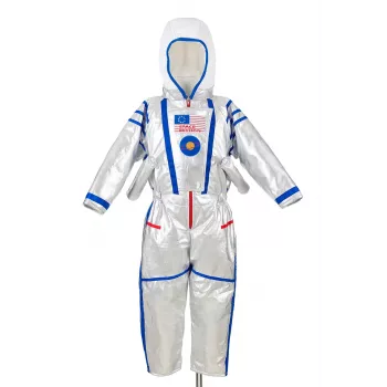Souza! Fato de Astronauta Macacão Prateado 5-7 Anos