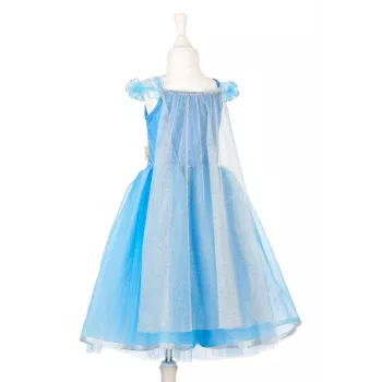 Souza! Vestido de Rainha da Neve com Capa 5-7 Anos