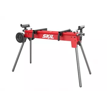 SKIL Work Table Stand 1300AA - bancada de trabalho maciça em madeira com 2 gavetas e parede perfurada, capacidade de carga 200 kg