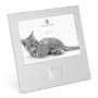 Placa decorativa de retrato em metal Zilverstad Katze 15x10 6917231
