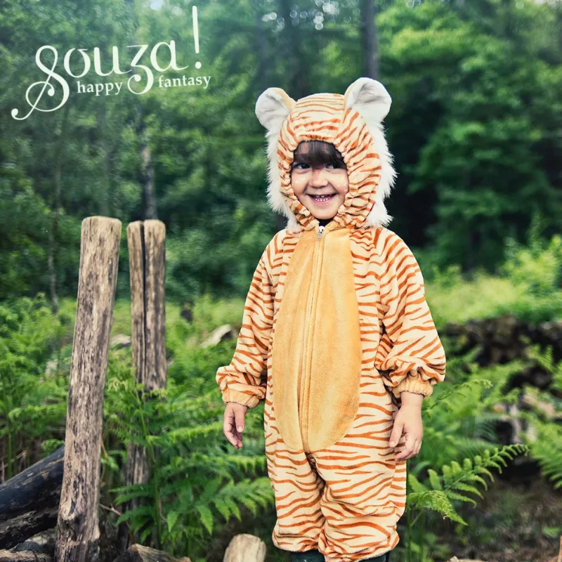 Souza! fato macaco kigurumi Timmy o Tigre para crianças, 6 anos (100799)