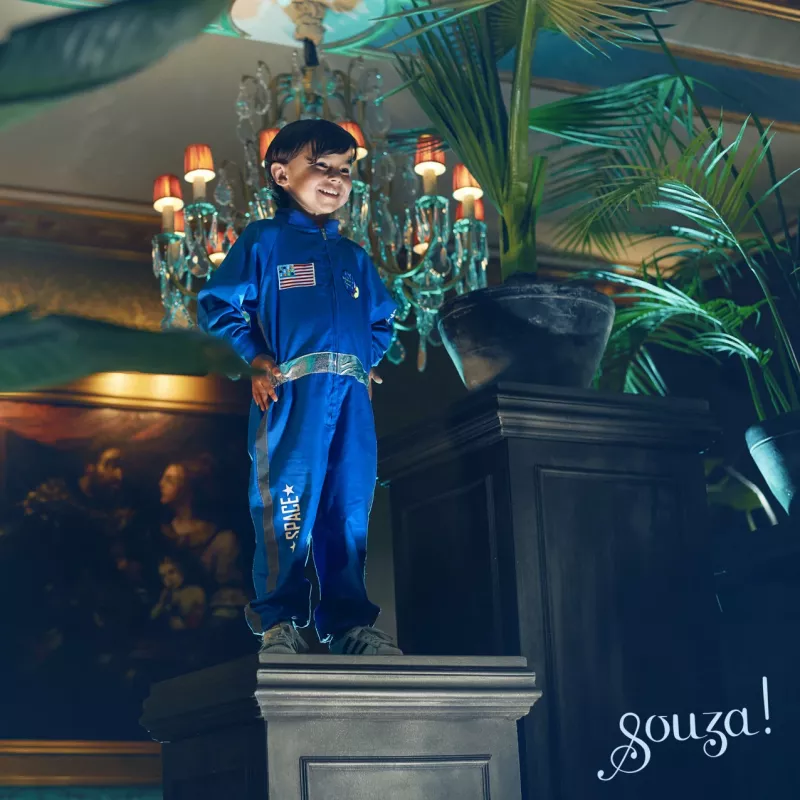 Souza! Fato de Astronauta Andre Azul 3-4 Anos