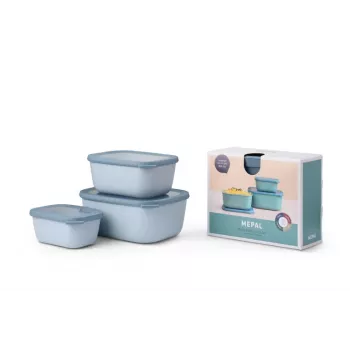 Conjunto de tigelas multiusos Mepal Cirqula 3 peças, nordic blue
