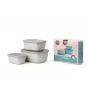 Mepal Cirqula Multi Bowl Set 3 peças, Nordic White