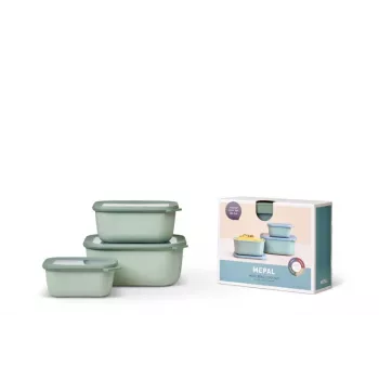 Conjunto de tigelas multiusos Mepal Cirqula 3 peças, Nordic Sage