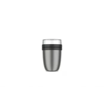 Mepal Thermo-Lunchpot Ellipse aço inoxidável Nordic Black 500+200ml