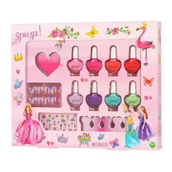 Souza vernizes de unhas e acessórios Princess conjunto de 12 peças 107130