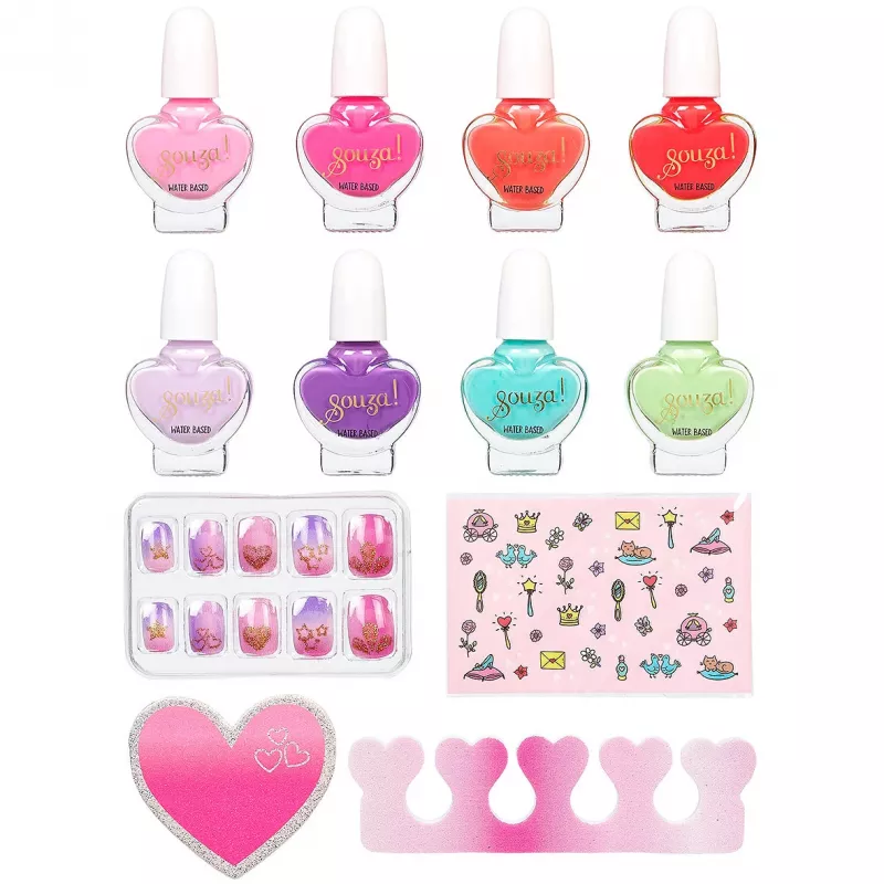 Souza vernizes de unhas e acessórios Princess conjunto de 12 peças 107130