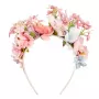 Souza! Arco de cabelo com flores e borboleta Meadow Gabi