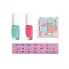 Souza! Conjunto de maquilhagem e decoração de unhas para crianças 4 peças unicórnio