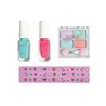 Souza! Conjunto de maquilhagem e decoração de unhas para crianças 4 peças unicórnio