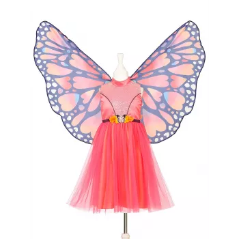 Souza Vestido de fantasia de borboleta Papillon com asas 5-7 anos
