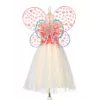 Souza! Vestido de fantasia de fada borboleta com asas Flora 3-4 anos