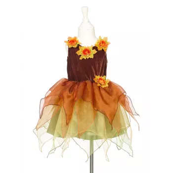 Souza! Vestido de fantasia de bruxa Sabrina com saia de tule e chapéu para meninas 5-7 anos