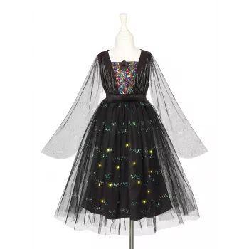 SOUZA! Vestido de fantasia de bruxa Agatha com luzes LED para meninas 5-7 anos