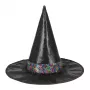 Souza! Chapéu de bruxa Agatha para crianças 4-10 anos preto