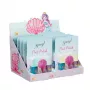 Souza! Conjunto de verniz de unhas de sereia para criança - 4 vernizes à base de água, removíveis (rosa, lilás, azul, glitter)
